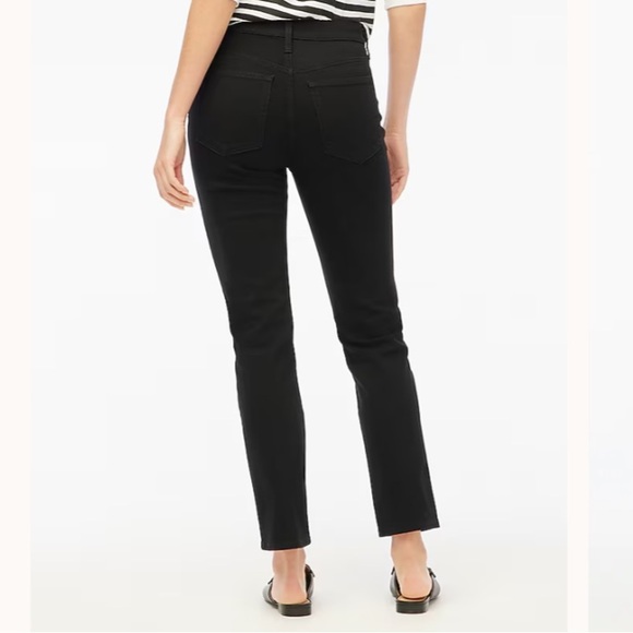 J.Crew Essential Straight Jeans in Black Size 30 Tall All Day Stretch - Picture 2 of 8
